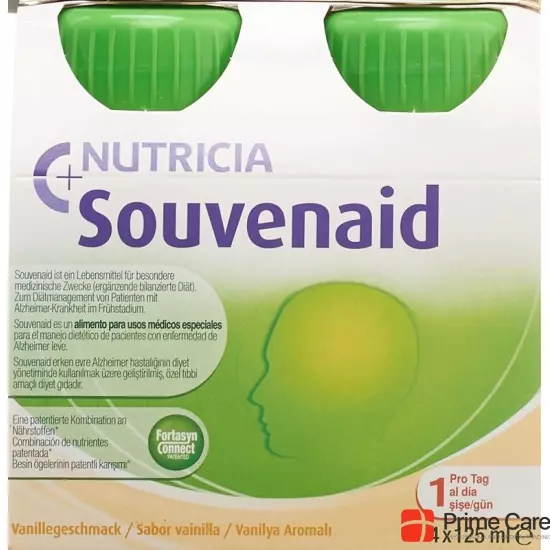 Souvenaid Trinknahrung Vanille 4x 125ml buy online