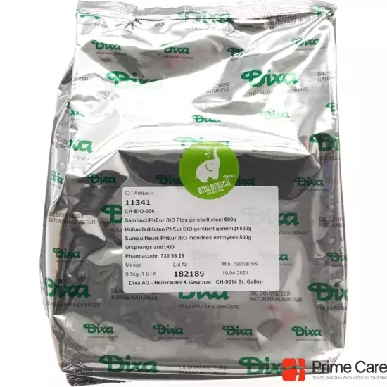 Dixa Holunderblüten Pheur Bio Gerebelt Gerei 500 buy online