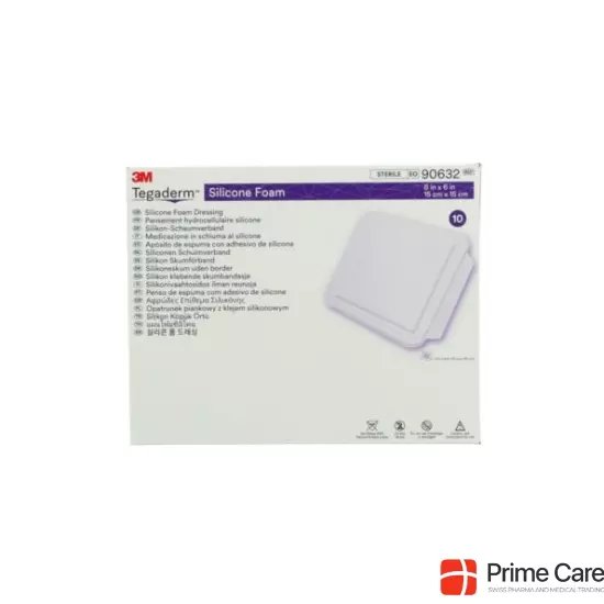 3M Tegaderm Silikon-Schaumverband 15x15cm 10 Stück buy online
