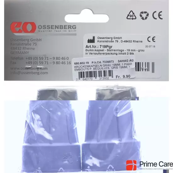 Sahag Crutch Caps 19mm Gray 1 pair buy online