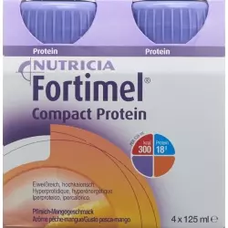 Fortimel Compact Protein Liquid Mango 4 Flasche 125ml