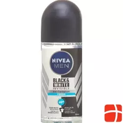 Nivea Male Invisible Black&White Fresh Roll-On Antitranspirant 50ml