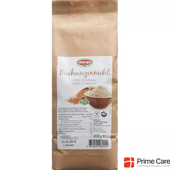 Morga Buchweizenmehl Bio Glutenfrei 400g buy online