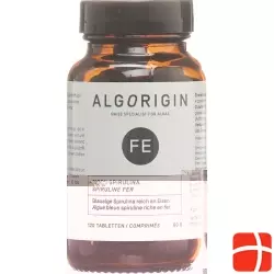 Algorigin Eisen Spirulina Tabletten Flasche 120 Stück