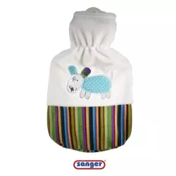 Sänger Hot-water bottle natural rubber plush 0.8L dog Sparky
