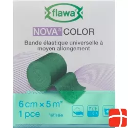 Flawa Nova Color Universalbinde 6cmx5m Grün