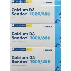 Calcium D3 Sandoz Pulver 1000/880 Beutel 90 Stück
