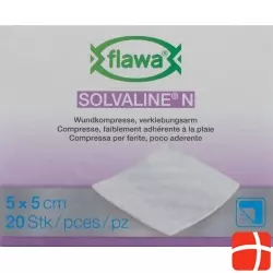 Flawa Solvaline N Kompressen Steril 5x5cm 20 Stück