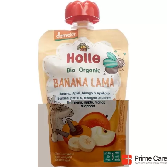 Holle Banana Lama Pouchy Banana Apple Mango Apricot 100g buy online