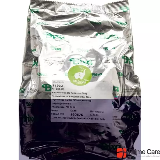 Dixa Rebenblätter Rot Bio Geschnitten 500g buy online
