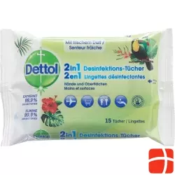 Dettol 2in1 Desinfektions-tücher 15 Stück