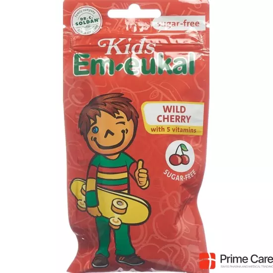 Soldan Em-Eukal Kids Wildkirsche Zuckerfrei 75g buy online