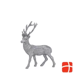 Herboristeria Dekofigur 30cm Hirsch Silber Mittel