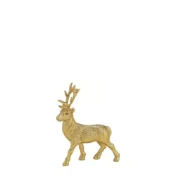 Herboristeria Dekofigur 21cm Hirsch Gold Klein