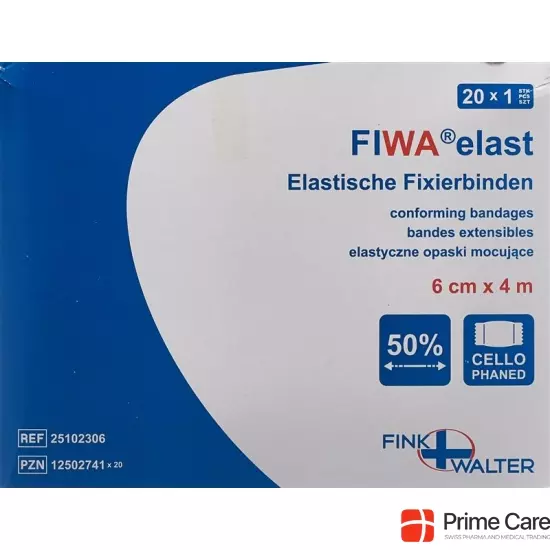 Smedico Fixierbinden Cellophan 6cmx4m Weiss 20 Stück buy online