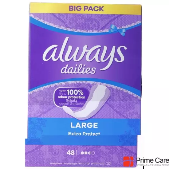 Always Panty Liner Extra Protection Large Bigpack 48 pieces buy online