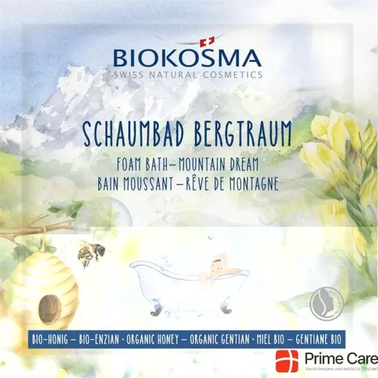 Biokosma Schaumbad Bergtraum gelber Enzian Honig Bio 25ml buy online