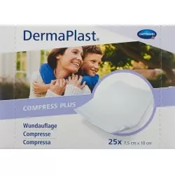 Dermaplast Compress Plus 7.5x10cm 25 Pieces
