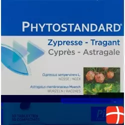 Phytostandard Zypresse - Tragant Tabletten Blister 30 Stück