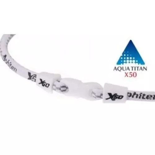 Phiten X50 Necklace 55cm White Grey buy online