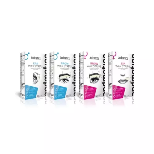 Andmetics Brow Wax Strips Women 45g buy online