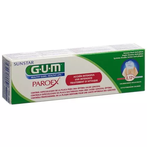 GUM SUNSTAR Paroex toothpaste of 0.12% chlorhexidine 75 ml