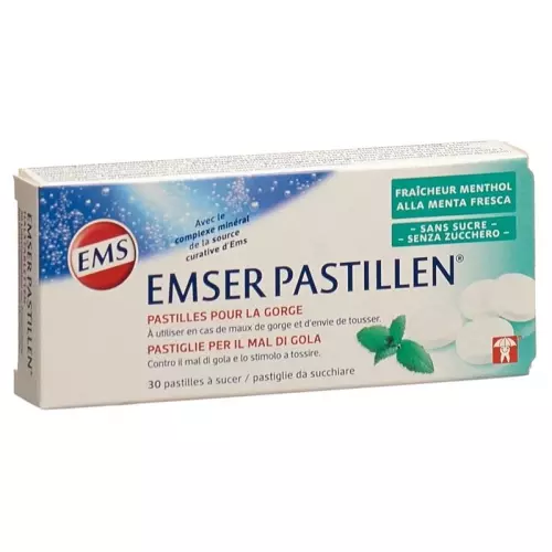 Emser sugar-free with menthol 30 pastilles