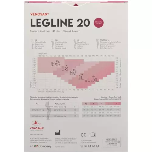 Venosan Legline 20 A-ghz S Black 1 Paar buy online