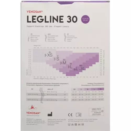 Venosan Legline 30 A-t L Black 1 Paar buy online