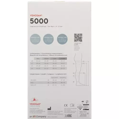 Venosan 5001 A-dh Kkl1 L Kurz Gesch Black 1 pair buy online