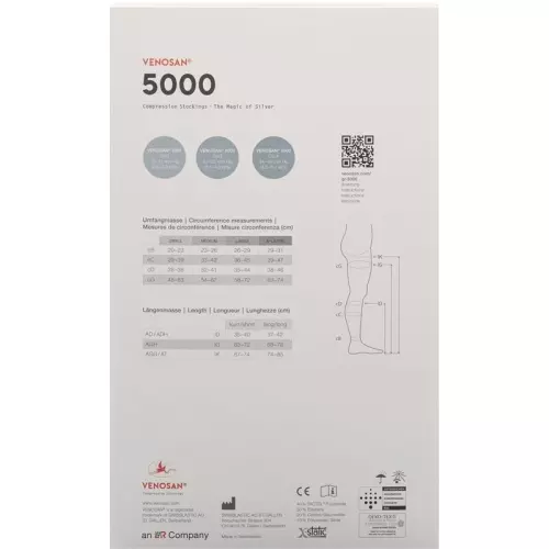 Venosan 5001 A-t Kkl1 L Kurz Gesch Black 1 pair buy online