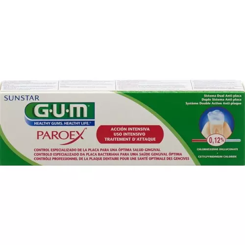 GUM SUNSTAR Paroex toothpaste of 0.12% chlorhexidine 75 ml