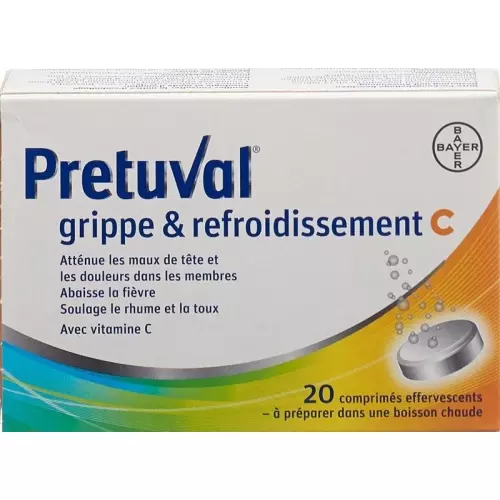 Pretuval flu and cold Brausetabl C 20 pcs