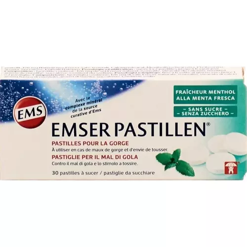 Emser sugar-free with menthol 30 pastilles