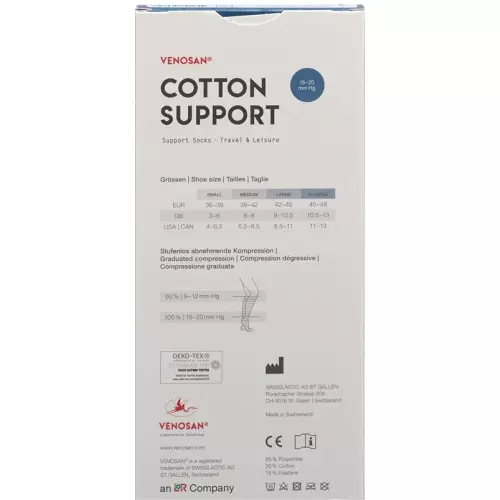 Venosan Cotton A-d Support Socks L Wood 1 Paar buy online