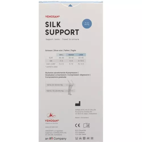Venosan Silk A-d Support Socks M Apricot 1 Paar buy online
