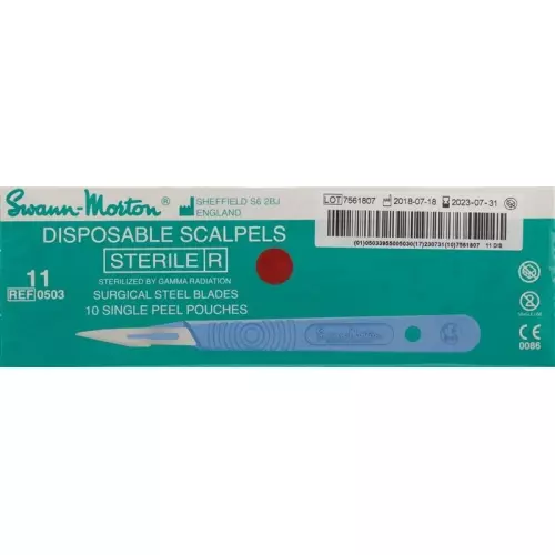 Swann Morton Skalpell 1x Steril No 11 10 Stück buy online