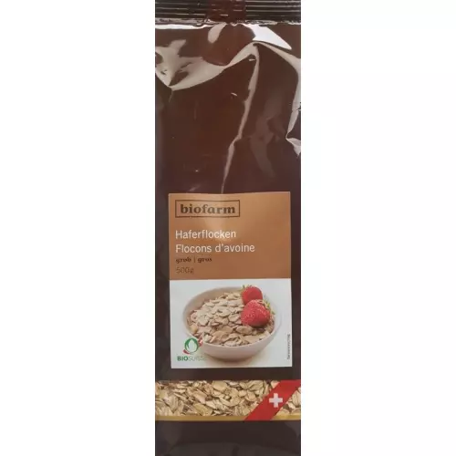 Biofarm Haferflocken Grob Knospe Beutel 500g buy online
