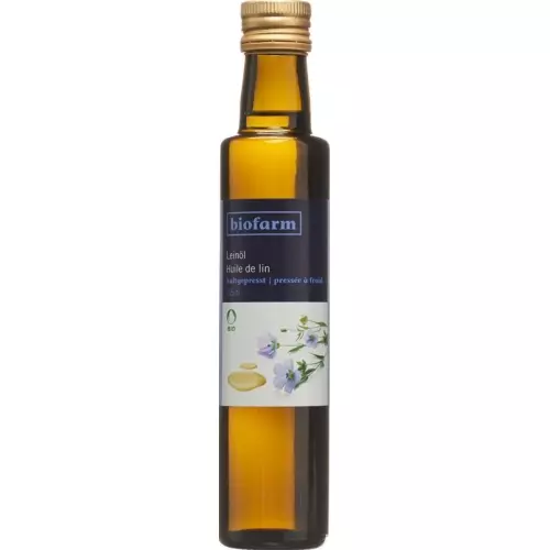 Biofarm Leinöl Knospe Flasche 2.5dl buy online