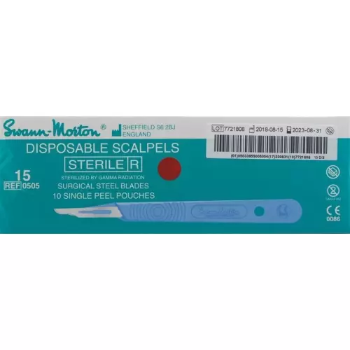 Swann Morton Skalpell 1x Steril No 15 10 Stück buy online
