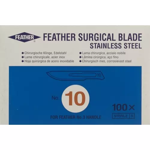 Feather Skalpellklingen Steril Nr 10 100 Stück buy online