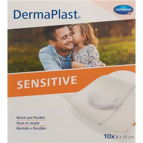 Dermaplast Sensitive Quick Bandage White 8x10cm 10 Pieces buy online