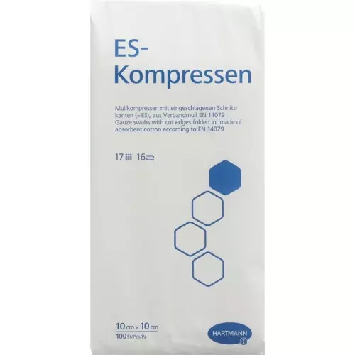 Hartmann Es Kompressen 16-fach 10x10cm Beutel 100 Stück buy online