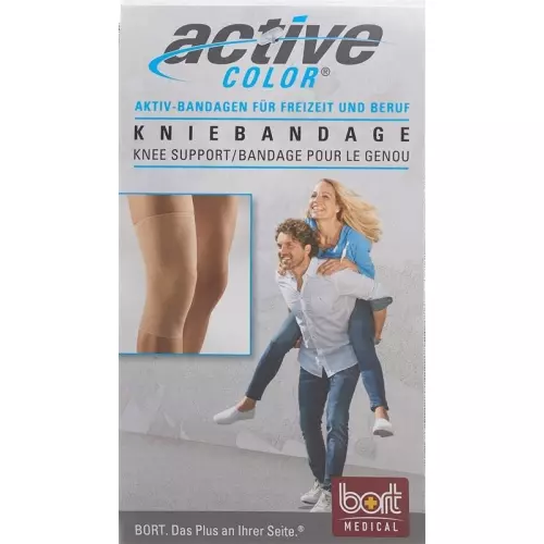 Bort Aktive Color Kniebandage Grösse L +37cm Hautfarbe buy online