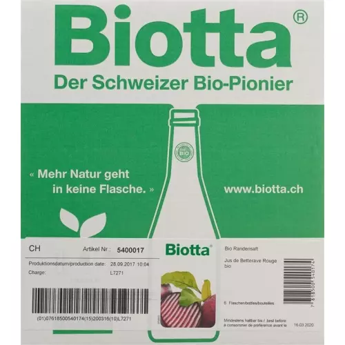 Biotta Bio Rande Flasche 5dl buy online