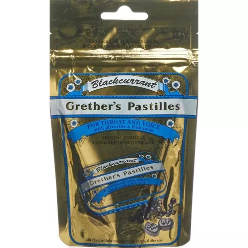 Grether’s Pastilles Blackcurrant Nachfüllbeutel 100g buy online