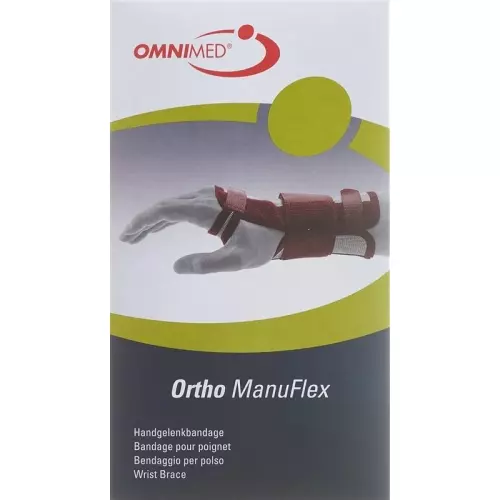 Omnimed Ortho ManuFlex Handgelenkbandage 16cm Rechts Grösse L Grau-Bordeaux buy online