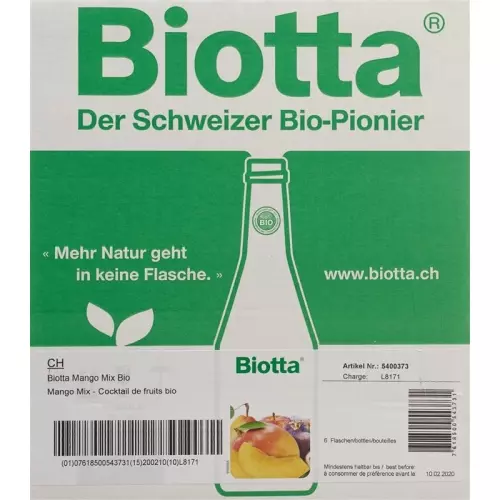 Biotta Bio Mango Mix 6 Flaschen 5dl buy online