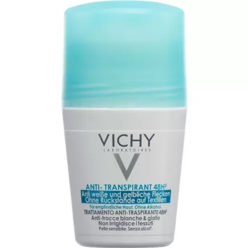 Vichy Deodorant Anti-Transpirant 48H Roll-On Anti Weisse und Gelbliche Flecken 50ml buy online