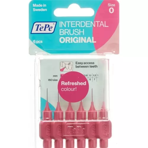 TePe Interdental Brush 0.4mm pink Blist 6 pcs